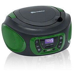 Radio CD Portable Numerique FM PLL, Lecteur CD, CD-R, CD-RW, MP3, USB, Stereo, , Vert, Roadstar, CDR-365U/GR pas cher