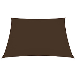 Helloshop26 Voile toile d'ombrage parasol tissu oxford carré 2 x 2 m marron 02_0009469