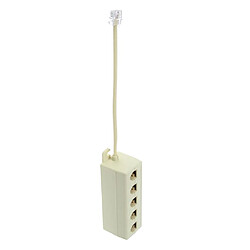 Adaptateur De Diviseur De Ligne De Prise Modulaire Pour Téléphone 4C RJ11 à 5 Sorties