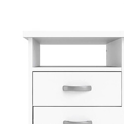 Alter Bureau avec cinq tiroirs, couleur blanche, Dimensions 109 x 75 x 48 cm pas cher