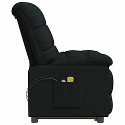 Maison Chic Fauteuil électrique de massage,Fauteuil luxe de relaxation Noir Tissu -MN65658 pas cher