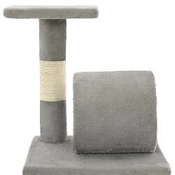 Arbre à chat avec griffoirs,niche pour chat en sisal 65 cm Gris -MN58902 pas cher