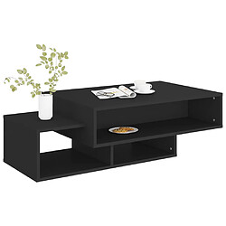 Avis vidaXL Table basse Noir 105x55x32 cm Bois d’ingénierie