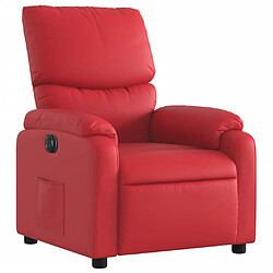 Avis vidaXL Fauteuil inclinable électrique Rouge Similicuir