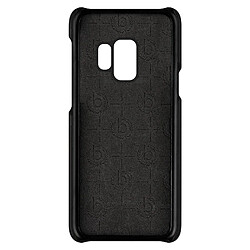 Acheter Coque Galaxy S9 Coque rigide Revêtement cuir Porte-carte Bugatti Londra - Noir