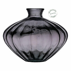 BigBuy Home Vase Gris verre recyclé 19 x 19 x 14 cm