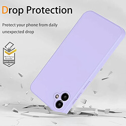 Kit De Film En Verre Trempé À Coque Complète 5D + Coque En Silicone Liquide Phonecare Pour Samsung Galaxy A06 - Violet