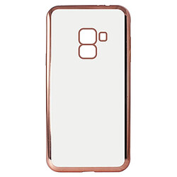 Totalcadeau Coque de protection compatbile Galaxy A8 2018 Flex Metal - Housse Couleur - Rose pas cher