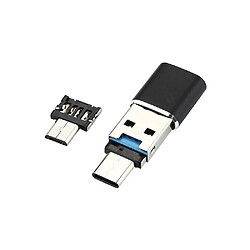 Universal 3 po en 1 Micro-C Micro USB OTG USB 3.0 TF Flash Memory Memory Card Reader For Xiaomi Phone Tablet PC