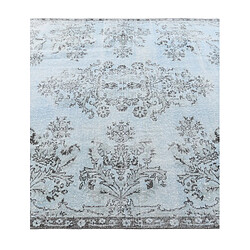 Avis Vidal Tapis de laine 297x191 Bleu Ultra Vintage