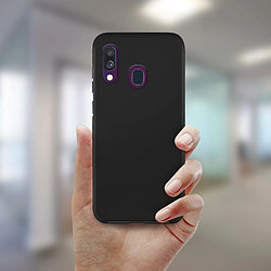 Acheter Avizar Coque Samsung Galaxy A40 Intégrale Rigide Avant Souple Tactile noir