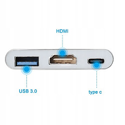 Acheter GUPBOO Adaptateur Hub 3-en-1 avec USB-C vers USB 3.0 HDMI 4K MacBook,JL1913