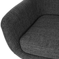 Mendler Tabouret de bar Malmö T381, chaise de bar tabouret de comptoir ~ Textile, gris foncé pas cher