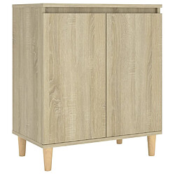 Maison Chic Commode Buffet - Meuble de rangement avec pieds en bois Chêne sonoma 60x35x70 cm Aggloméré -GKD96300