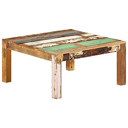 ComfortXL Table Basse 80x80x40 Cm Bois De Récupération Massif