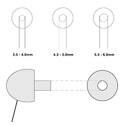 Acheter Okuli 12 x Oreillettes en Mousse à Mémoire Embouts d'oreilles pour Casque Écouteurs (Petit, Moyen, Grand) - 5.5mm