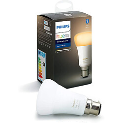 Philips ampoule LED Connectée Ambiance B22 Compatible Bluetooth avec fonctionne avec Alexa Blanc [Classe énergétique A]