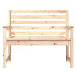 Avis vidaXL Banc de jardin 109x48x91,5 cm bois massif de pin