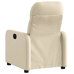 Avis Maison Chic Fauteuil Relax pour salon, Fauteuil inclinable Crème Tissu -GKD34370