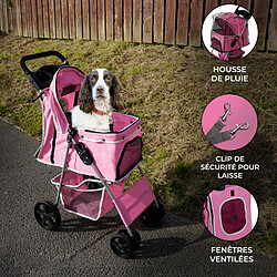 Monstershop Poussette pour Animal de Compagnie – Rose