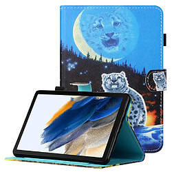 Etui en PU avec support et porte-carte tigre pour votre Samsung Galaxy Tab A8 10.5 (2021) X205/X200