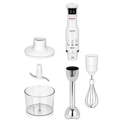 Acheter Set Mixeur Plongeant, Hachoir Multi-usages, Fouet, Vitesse Ajustable, sans BPA, 500, Blanc, MPM, MBL-28