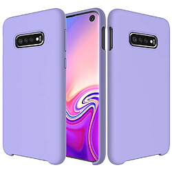 Coque en silicone liquide mou violet pour votre Samsung Galaxy S10e