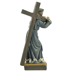 Européenne Classique peint À la Main Jésus Statue Figurine, pour L'église de Bureau Sculpture, résine Jésus Figure Catholique Table Statue Décoratif