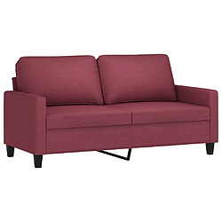 Acheter Maison Chic Ensemble de canapés 2 pcs avec coussins, Canapé droit Sofa pour Salon Rouge bordeaux Tissu -GKD133728