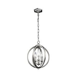 Elstead Lighting Suspension Corinne Acier Nickel poli