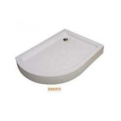 Karag Cabine de douche d'angle rectangulaire FLORA 650 80x100 H.190 cm