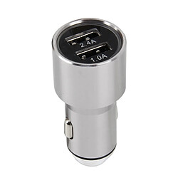 Wewoo DC 45627 V Chargeur Numérique argent Intelligent Correspondant Actuel Charge Intelligente Double USB De Voiture