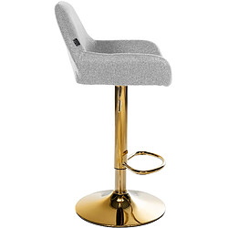 Acheter Non Tabouret de bar Braga tissu doré