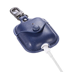 Acheter Wewoo Coque Etui de protection en cuir PU avec écouteurs sans fil Bluetooth pour Apple AirPods 1/2 boucle métal brun clair