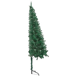 vidaXL Arbre de Noël artificiel d'angle LED et boules Vert 240 cm PVC