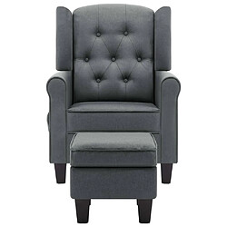 Avis Maison Chic Fauteuil de massage avec repose-pied,Fauteuil luxe de relaxation Gris clair Tissu -MN46499