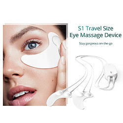 Universal Micro-courant RF Masque pour les yeux Hydrogel Patch pour les yeux Massage thermique EMS Appareil de massage des yeux Réduction | Appareil de beauté à usage domestique (blanc)