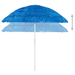 ComfortXL Parasol De Plage Hawaii Bleu 240 Cm