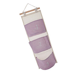 3 Pochette Suspendue Organisateur Closet Porte Jouets Clé Diaper Stockage Violet