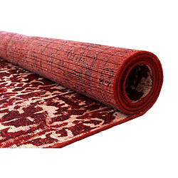 Vidal Tapis de laine 295x192 rouge Vintage Royal pas cher