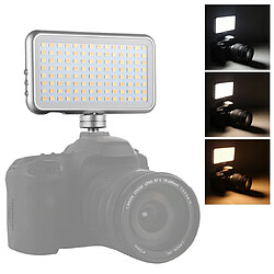 Wewoo Lumière photographique LED-013 Pocket 112 LEDs Vlogging professionnel Photographie Vidéo & Studio Photo Light avec écran OLED et adaptateur de griffe froide pour appareils Canon / Nikon DSLR 