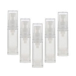 5 Pièces 5ml Pompe Presse Tubes Vide Lotion Cosmétique Crème Lotion Voyage