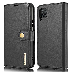 Dg.Ming Etui en PU détachable 2-en-1 noir pour votre Samsung Galaxy A22 4G (EU Version)