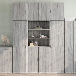 vidaXL Buffet haut sonoma gris 80x42,5x249 cm bois d'ingénierie