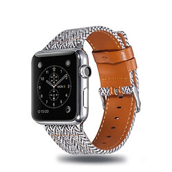 Avis Wewoo Bracelet pour montre-bracelet en cuir pleine fleur pour Apple Watch séries 4, 3 et 2 et 1 et 38 et 40 mm