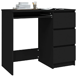 Avis Maison Chic Bureau,Table de travail pour chambre Noir 90x45x76 cm Aggloméré -GKD18263