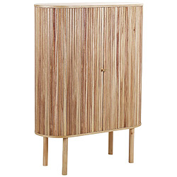 Beliani Commode à 2 portes en bois clair 130 cm MANARA