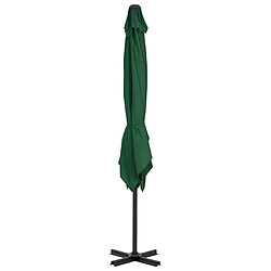 Avis Maison Chic Parasol Jardin | Parasol en porte-à-faux et mat en aluminium 250x250 cm Vert - GKD21278