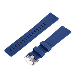 Avis Wewoo Bracelet pour montre connectée Fitbit Versa Simple Mode De En Silicone Bleu Foncé