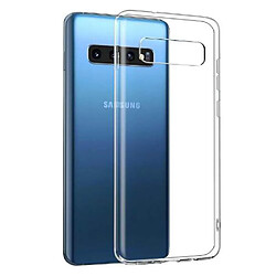 novago Compatible avec Samsung Galaxy S10 Coque en Gel Souple Transparent et Solide avec Impression de qualité (Grosse Fleur)